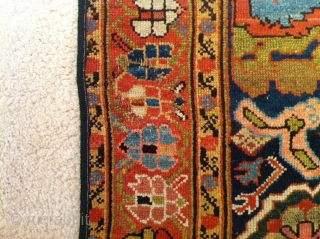 NW Persian mid 19 th century great colors size 57"x113inch 145X287cm                      