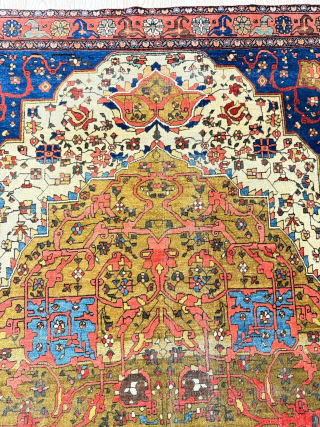 Antique Ferehan sarouk rug 4'4x6'9 finely woven good colors and condition 
rugsdc@yahoo.com                     
