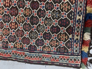 19th century caucasian horse cover Karabag region Robert H Nooter collection puplshed in his book plate 112
size 42'X51'
rugsdc@yahoo.com               