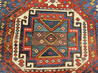Mid 19th century Sahsavan bag face all orijinal condition except lover left corner small area had been restored size 21x19
Rugsdc@yahoo.com
             