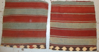 Pair of shahsavand bags used to be a saddle bag natural colours (circa 1920) 
small areas are repaired nicely.              