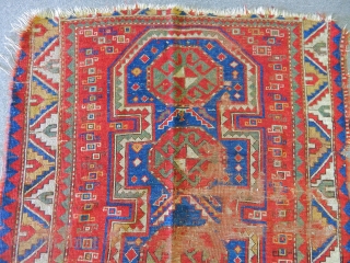 Antique Caucasian Fahrola Rug                             