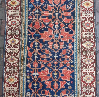 Antique Caucasian Kuba Rug Runner 
Size.345x93 cm
 Contact at.  anatolianpicker@gmail.com                      