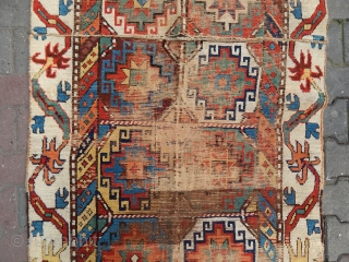 Antique Shahsavan Mogan Rug Fragment Size.260x100cm .E-mail.anatolianpicker@gmail.com                          