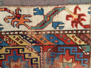 Antique Shahsavan Mogan Rug Fragment Size.260x100cm .E-mail.anatolianpicker@gmail.com                          