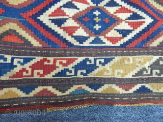 Antique Caucasian Zakatala Kilim  Baggface                           