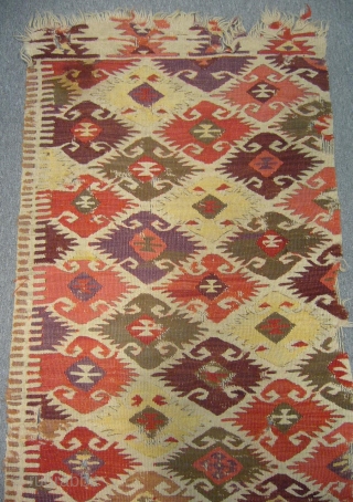 Antique Anatolian Kilim Part .E-mail.anatolianpicker@gmail.com