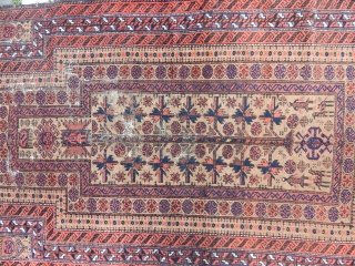 Antique Baluch Prayer Rug . E-mail.anatolianpicker@gmail.com                           