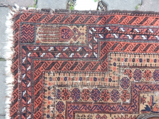 Antique Baluch Prayer Rug . E-mail.anatolianpicker@gmail.com                           