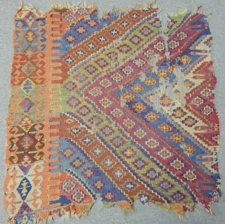 Antique Sought East Anatolian Kilim Fragment                           