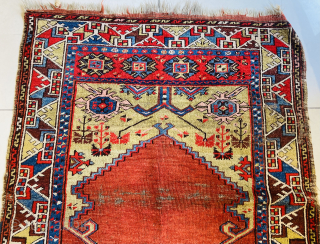 Central Anatolian Konya Prayer Rug                            