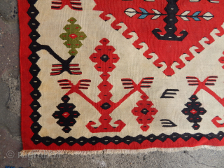 Antique Sarkoy Kilim [price.$260 USD ]                           