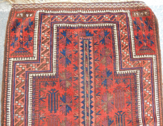 Antique Baluch Prayer Rug (price $ 450 USD )                        
