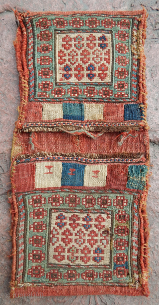 Antique Shahsavam Sumak Saddle Bag
 Size.44x20 cm                          