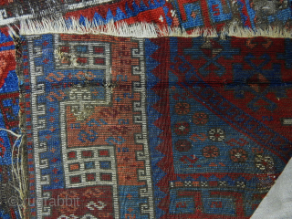 Antique West Anatolian Karakeçili Rug Fragment (price $ 580 USD )                      