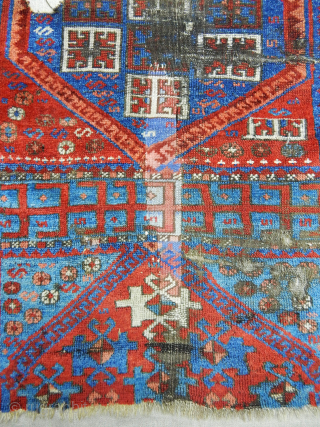 Antique West Anatolian Karakeçili Rug Fragment (price $ 580 USD )                      