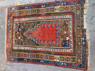 Antique Anatolian Konya Ladik Prayer Rug (price $ 2650 USD )                      