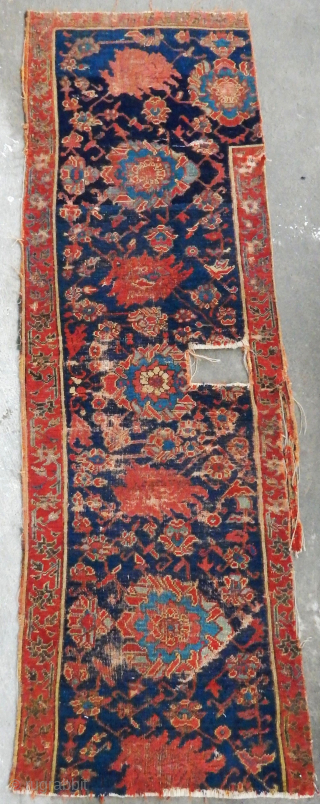 Antique West Anatolian Uşhak Rug Bordur Fragment                          