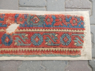Antique West Anatolian Ushak Rug Bordur .
Size.280x25 cm  .. anatolianpicker@gmail.com                      