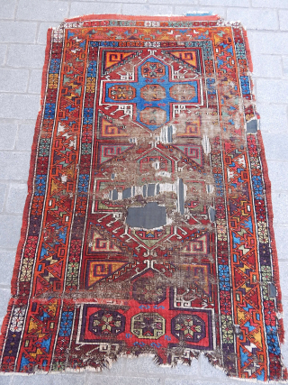 Antique Anatolian Konya Rug Fragment                            