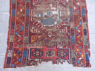 Antique Anatolian Konya Rug Fragment                            