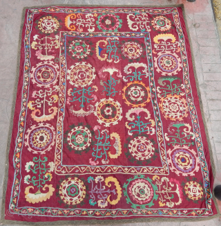 Antique Uzbek Suzani Textile                             