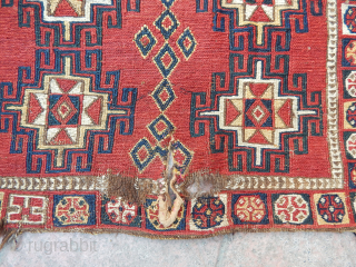 Antique Kırgız Sumak Bag Face