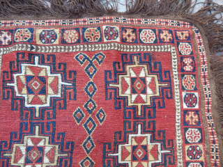 Antique Kırgız Sumak Bag Face