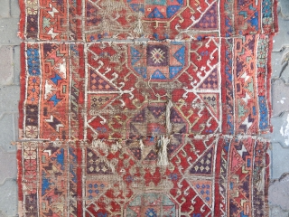 Antique Anatolian Aksaray Rug Fragment                            