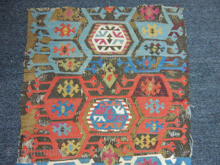 Antique Sought East Anatolian Kilim Fragment                           