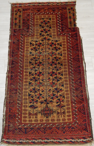 Antique Baluch Prayer Rug