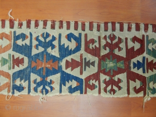 Antique Anatolian Kilim Bordur
Size.250x32 cm