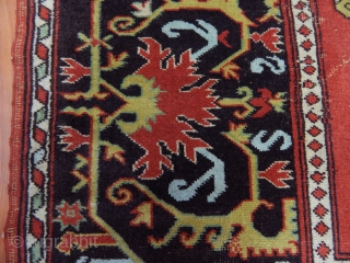 Antique West Anatolian TUDUK Ushak Rug Size.155x120cm