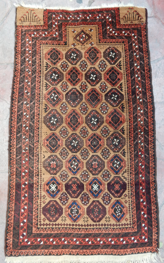 Antique Baluch Prayer Rug