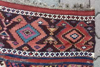 Antique East Anatolian Erzurum Kilim gragment                           