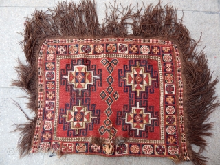 Antique Kırgız Kilim Bagface                             
