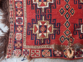 Antique Kırgız Kilim Bagface                             