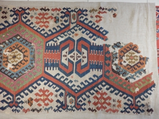 Antique Anatolian Hotamıs Kilim Fragment 
Size.220x104 cm                          