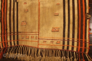 Rare design of Persian Qashqai Horse Blanket
ID: 5034
Size: 100 x 130cm
Material: Plain flatwoven and partly decorative piled areas, 100% wool with natural & self colored dyes
Age: 1930+ 

https://www.facebook.com/photo.php?fbid=149322688548450&set=a.149322668548452.33970.100634546750598&type=3&theater     