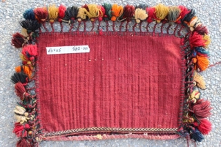 Very unique 80-90 years old Persian Afshari hand-knotted piled chanteh with original plain weave back with natural dyes & 100% wool
CATEGORY: Persian
ORIGIN/TYPE: Afshari / Dragon+Phoenix in Botteh & Tree of life 
AGE  ...
