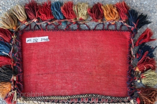 Very unique 80-90 years old Persian Afshari hand-knotted piled chanteh with original plain weave back with natural dyes & 100% wool
CATEGORY: Persian
ORIGIN/TYPE: Afshari / Dragon+Phoenix in Botteh & Tree of life 
AGE  ...