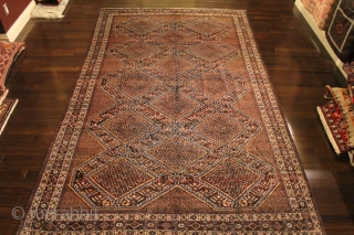 One of a kind 70-80 years old Persian Dehaj - Kerman hand-knotted rug with vegetable dyes & 100% wool
CATEGORY: Persian
ORIGIN/TYPE: Kerman / Dehaj all over 
AGE CLASSIFICATION: 1940+
SIZE:132" (337cm) x 79" (202cm)
CONDITION:  ...