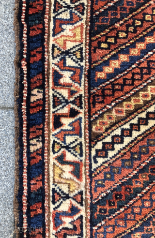 South Persian tribal balisht / yastik Some old repaired 45x70 cm
contact directly rugbjk1903@gmail.com                    