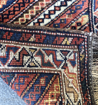 South Persian tribal balisht / yastik Some old repaired 45x70 cm contact directly rugbjk1903@gmail.com                   