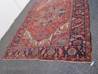 nice old heriz rug measuring 8' 10" x 11' 7" great colors very good condition some wear very clean 1375 plus shipping ON HOLD
ON SOLDDDDDDDDDDDDDDDDDDDDDDDDDDDDDDDD        