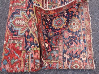 nice old heriz rug measuring 8' 10" x 11' 7" great colors very good condition some wear very clean 1375 plus shipping ON HOLD
ON SOLDDDDDDDDDDDDDDDDDDDDDDDDDDDDDDDD        