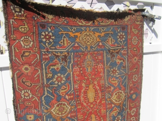 antique kurdish rug great border design ends issue solid rug nice colors no dry rot very respectful 41" x 60" SOLDDDDDDDDDDDDDDDDDDDDDDD            