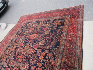 antique farahan sarouk rug measuring 8' 4" x 12' 8" solid rug some wear good pile no holes. SOLDDDDDDDDDDDDDDDDDD              