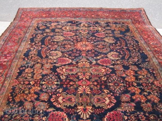 antique farahan sarouk rug measuring 8' 4" x 12' 8" solid rug some wear good pile no holes. SOLDDDDDDDDDDDDDDDDDD              