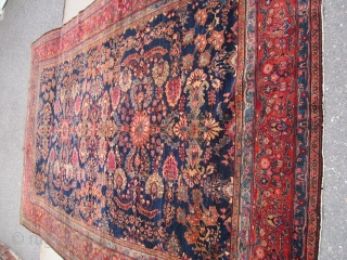 antique farahan sarouk rug measuring 8' 4" x 12' 8" solid rug some wear good pile no holes. SOLDDDDDDDDDDDDDDDDDD              